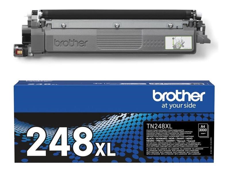 Brother TN-248XLBK - XL Black toner Printerpatron Og Toner Sort TN248XLBK