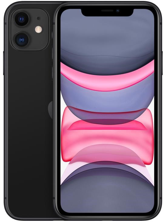 Apple iPhone 11 128GB - Black (Refurbished - Very Good) Mobiltelefon Sort MWM02-REFURB-2