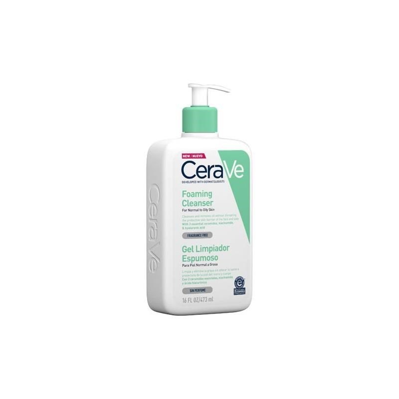 CeraVe Foaming Cleanser 473ml - Normal to Oily Skin Ansigtspleje 3337875597357