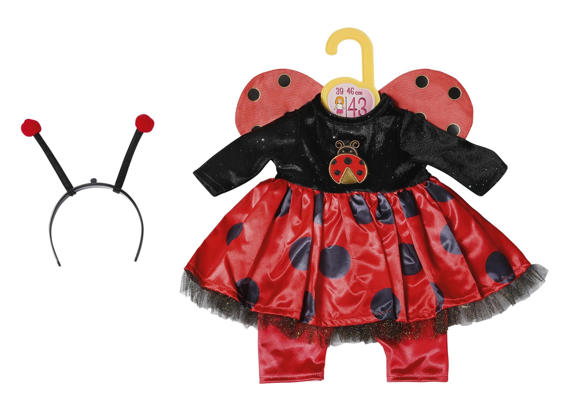 Dolly Moda Costume Lady Bug 43cm Dukker Og Dukketilbehoer 871492