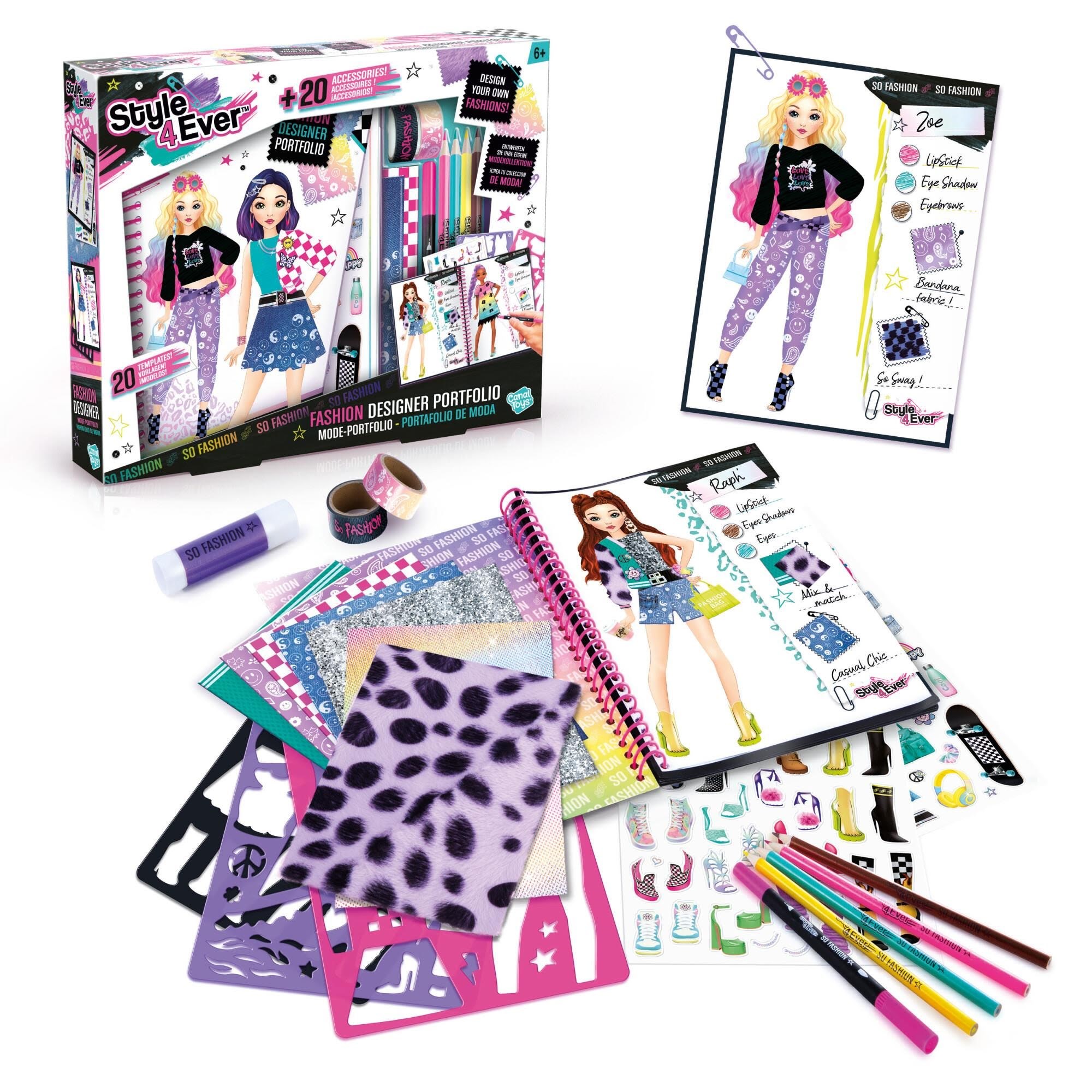 Style 4 Ever Fashion Designer Portefølje Kreativt Legetøj 285