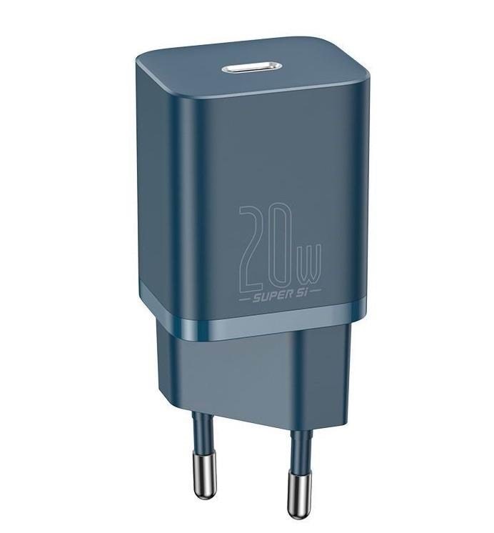 Baseus Super Si Quick Charger 1C 20W (Blue) Mobil Oplader CCSUP-B03