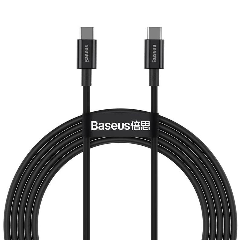 Baseus Superior Series Cable USB-C to USB-C 100W 2m (black) Usb Kabel Sort CATYS-C01