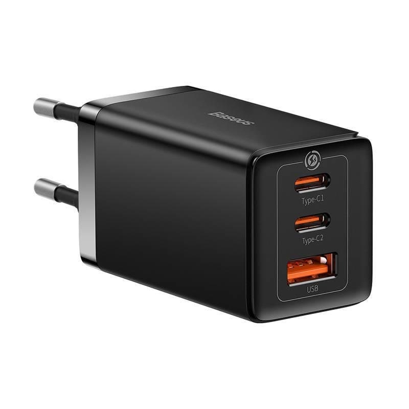 Baseus GaN5 Pro 2xUSB-C + USB 65W (black) Mobil Oplader CCGP120201