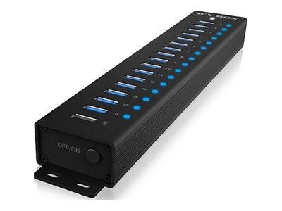 ICY BOX IB-HUB1717-U3 USB hub - 17 ports - Sort Usb Hub