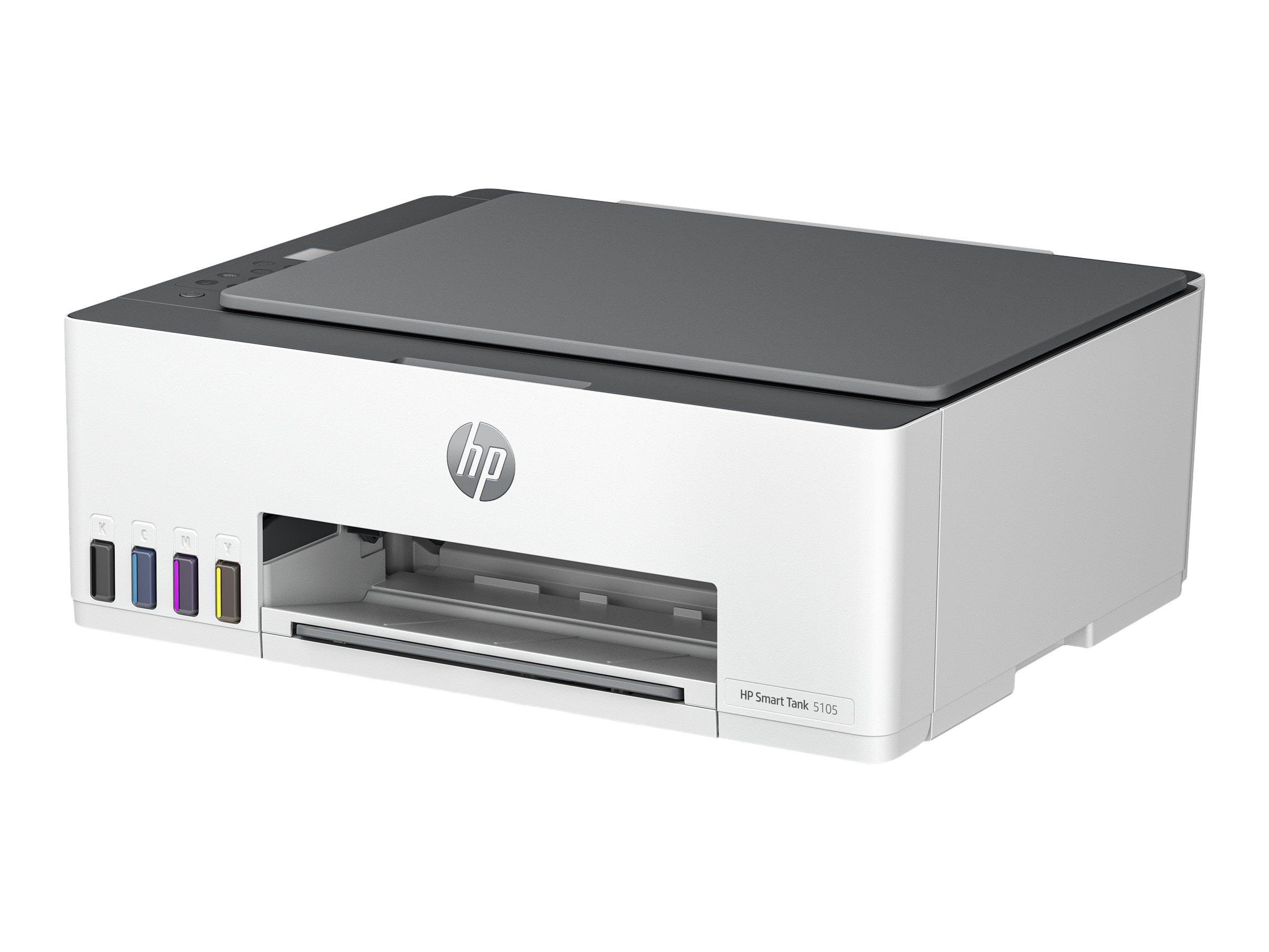 HP Smart Tank 5105 - Color Inkjet - A4 - Wi-Fi & Bluetooth Multifunktion - Farve - Blæk