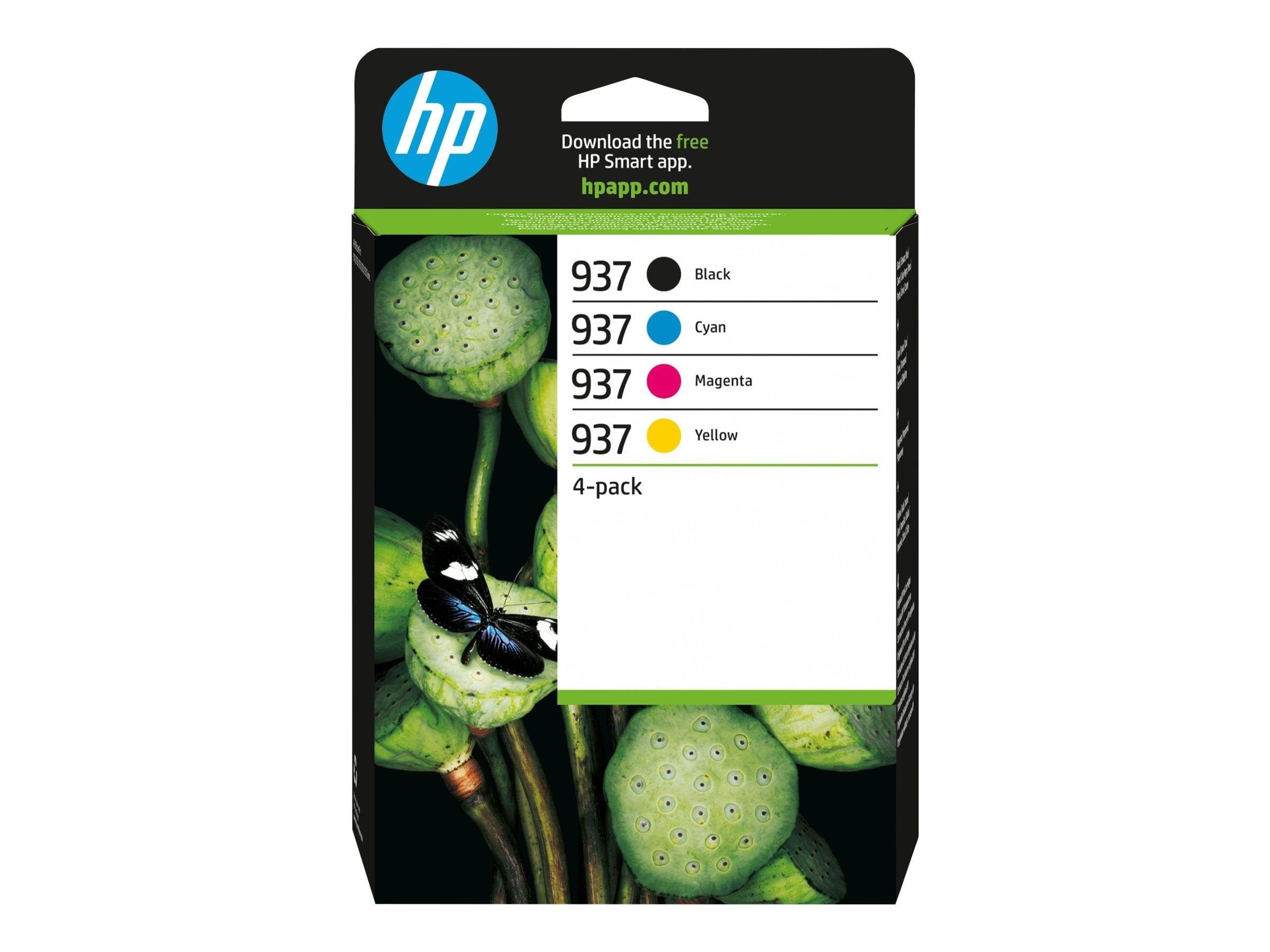 HP 937 / 6C400NE - 4-Pack (Black Yellow Magenta Cyan) Ink Printerpatron Og Toner