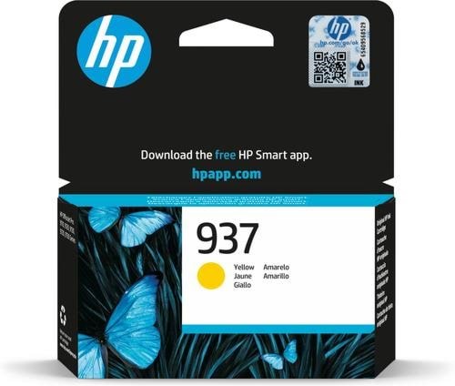 HP 937 / 4S6W4NE - Yellow Ink Printerpatron Og Toner Gul