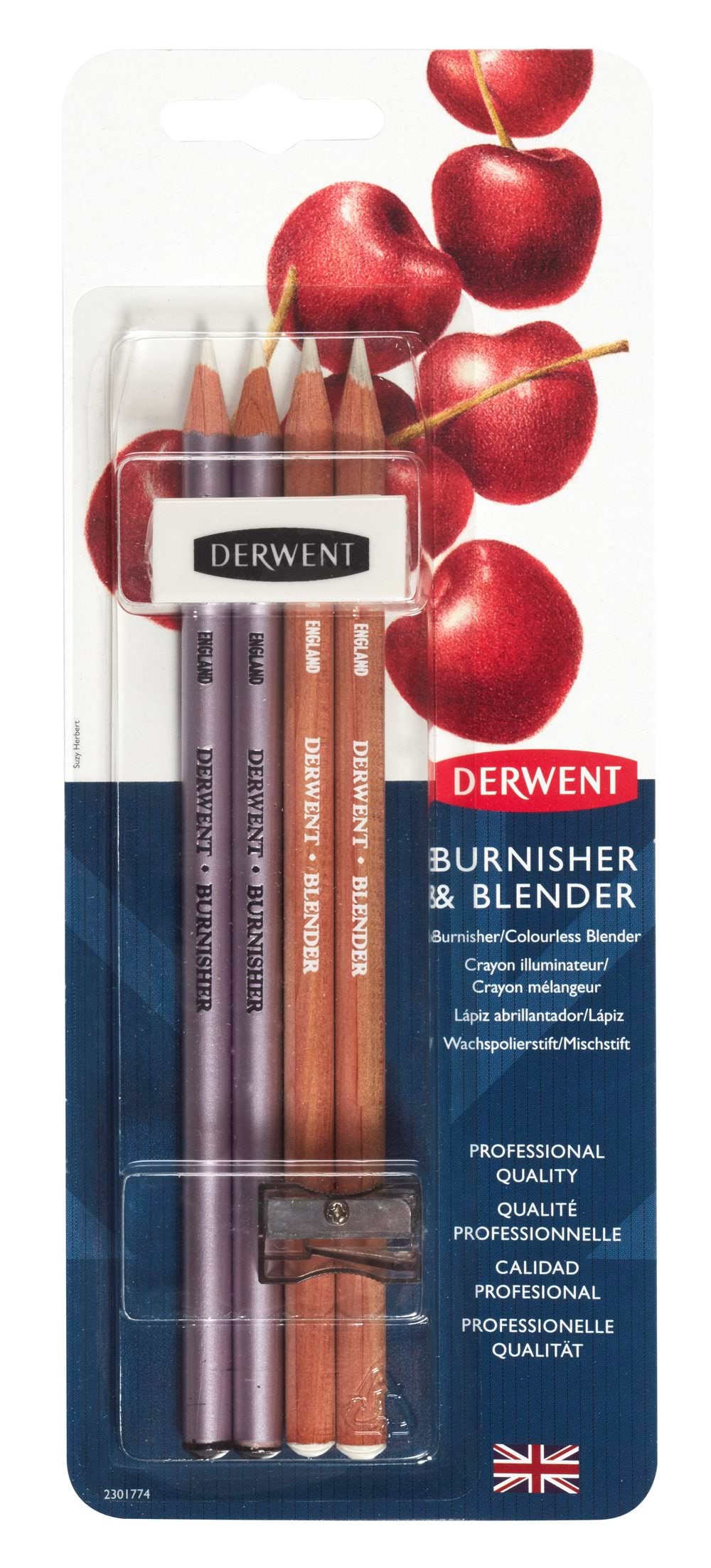 Derwent Blender og Burnisher blyanter 4-pak Tegneværktøj 2301774