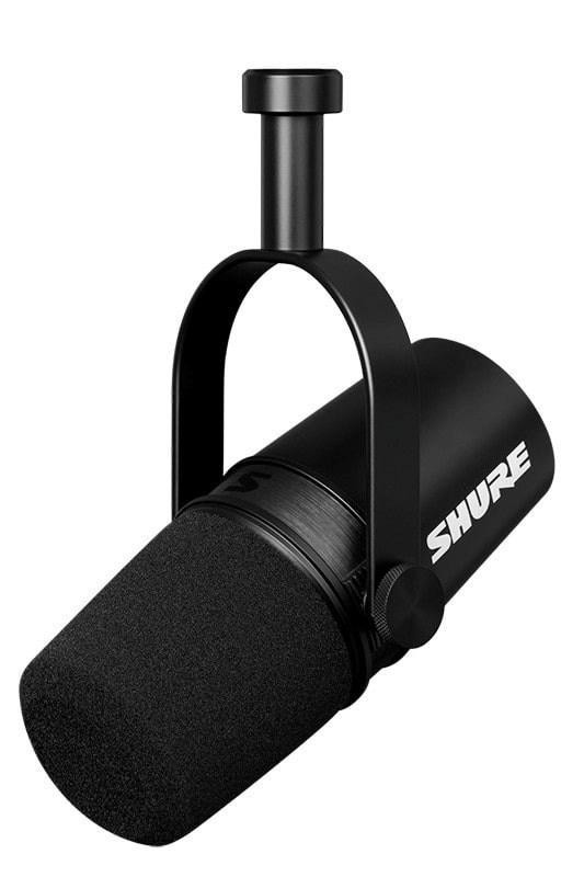 Shure MV7X XLR Podcast Mikrofon Mikrofon Sort
