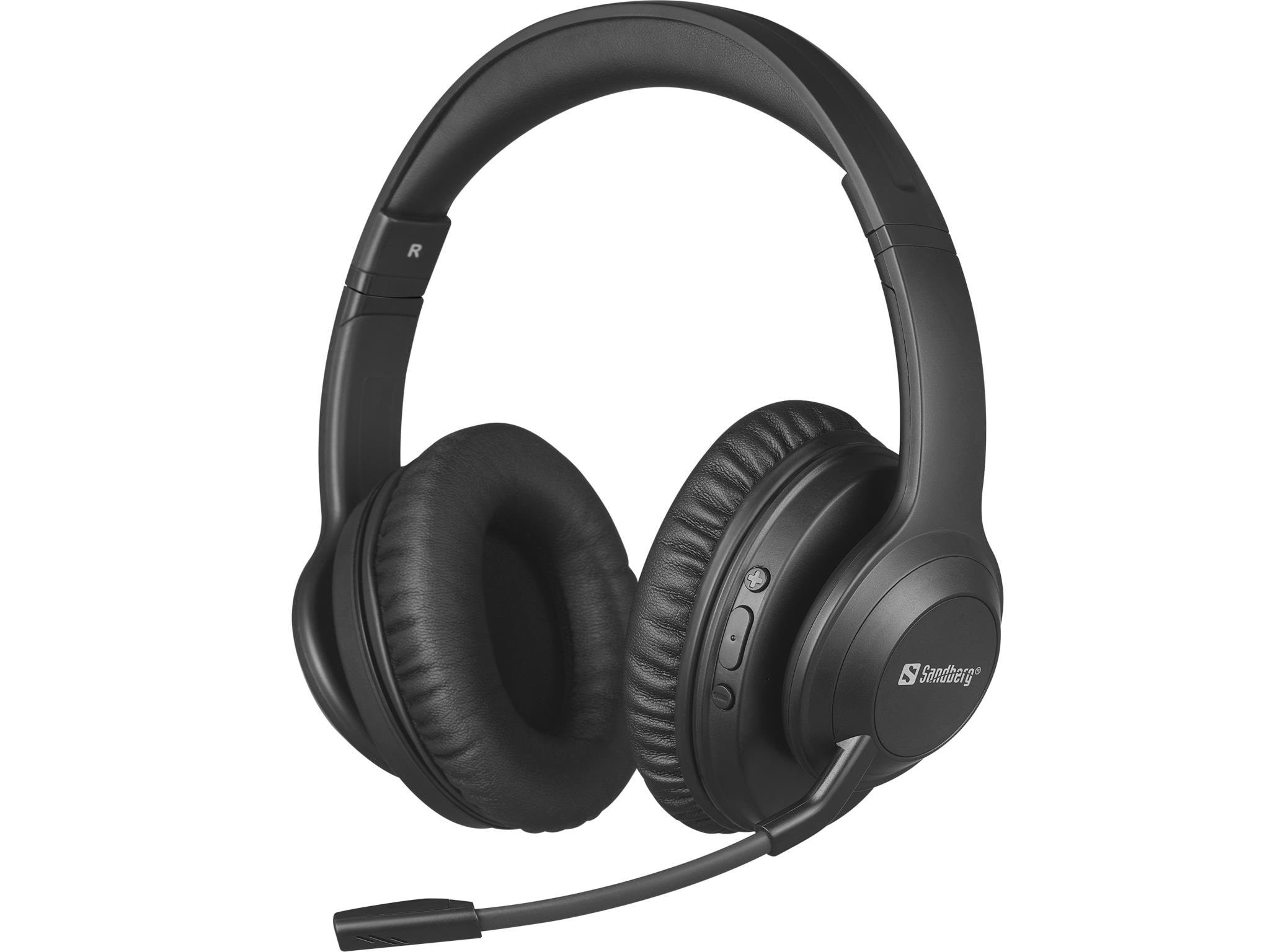 Sandberg Bluetooth Headset ANC+ENC Pro Hovedtelefoner Og Headset Sort 126-45