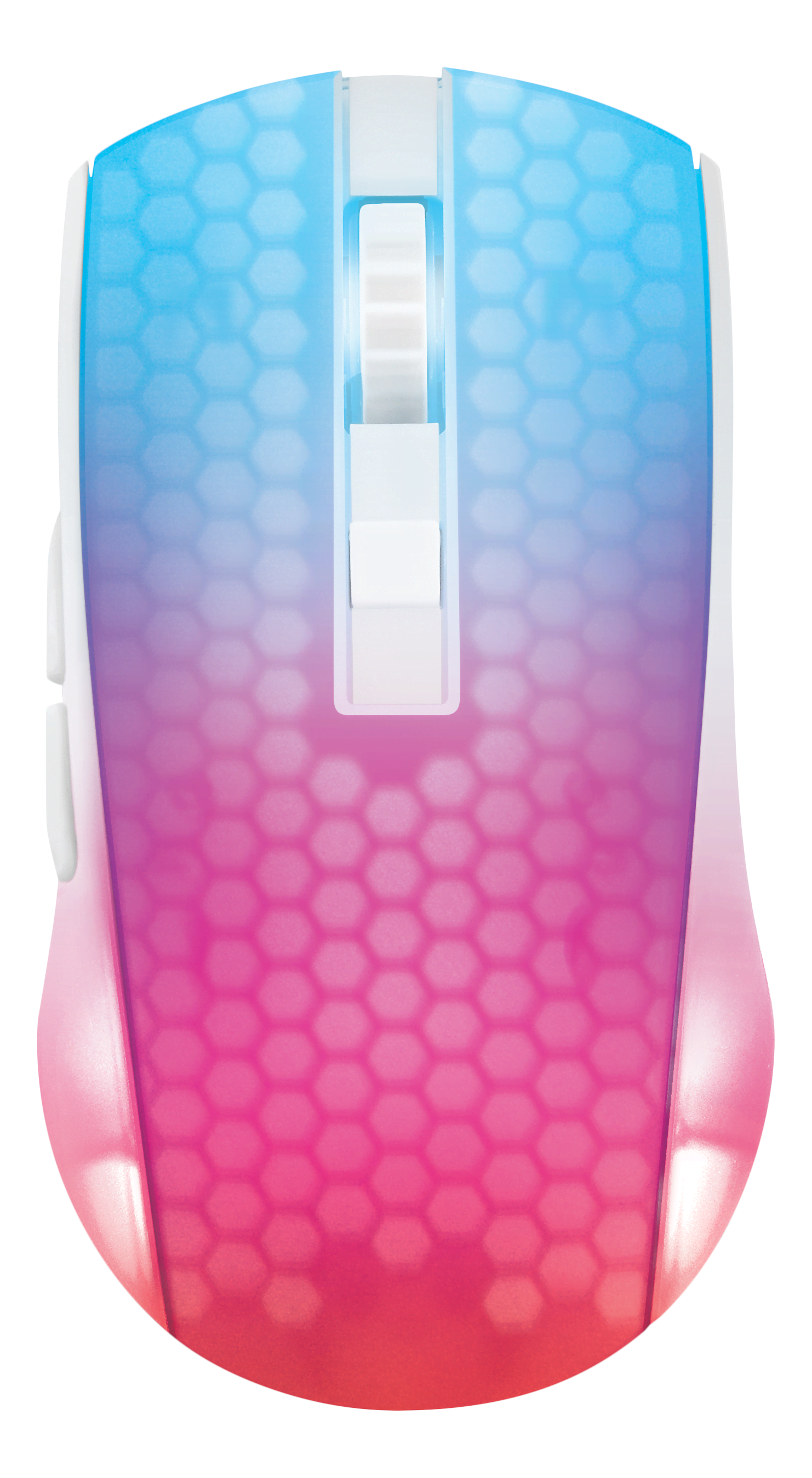 Deltaco GAMING DM320 Transparents RGB Wireless - Gaming Mus - 6 knapper - Hvid