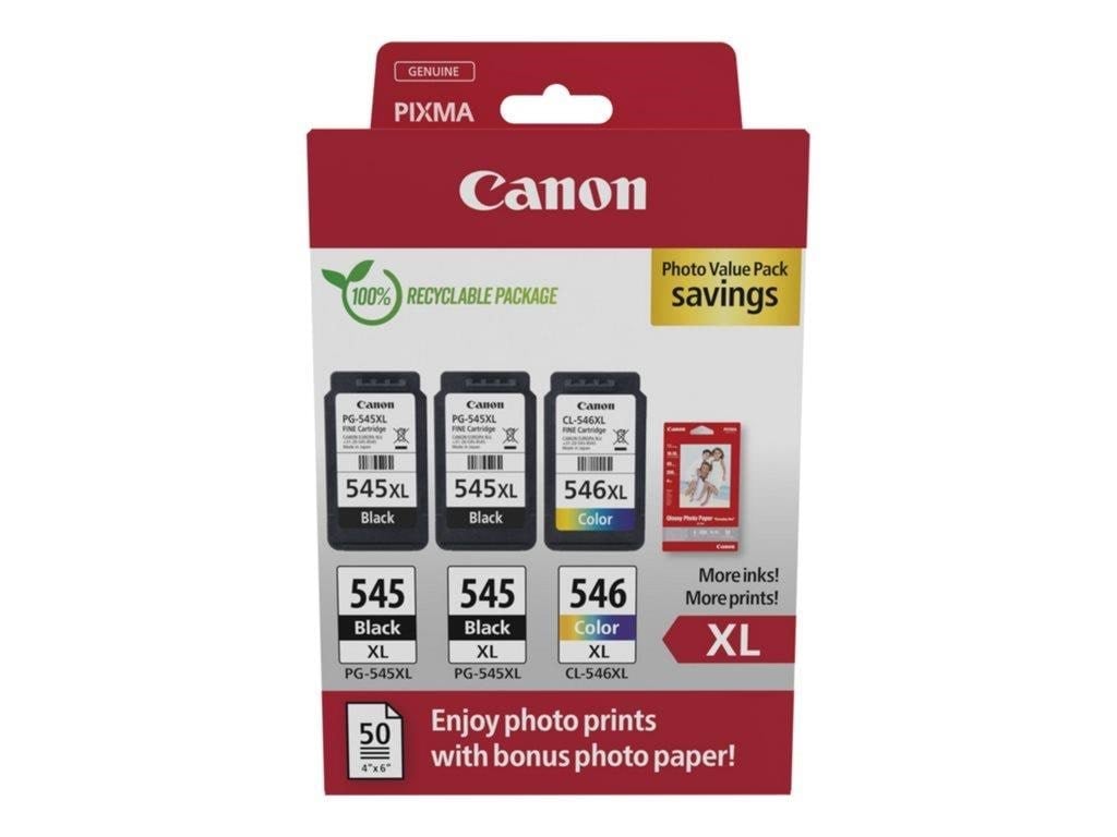 Canon PG 545XL/CL-546XL / 8286B015 Multi Pack Fotopapir