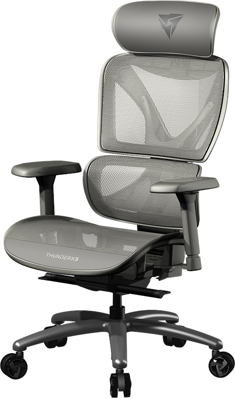 TX3 XTC Mesh Kontorstol - Grå - Netstof - Op til 125 kg Gamerstol TEGC-3054104.41
