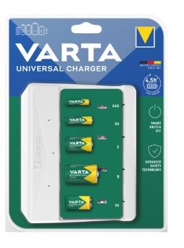 VARTA Universal battery charger - USB-C Batteri 57658101401