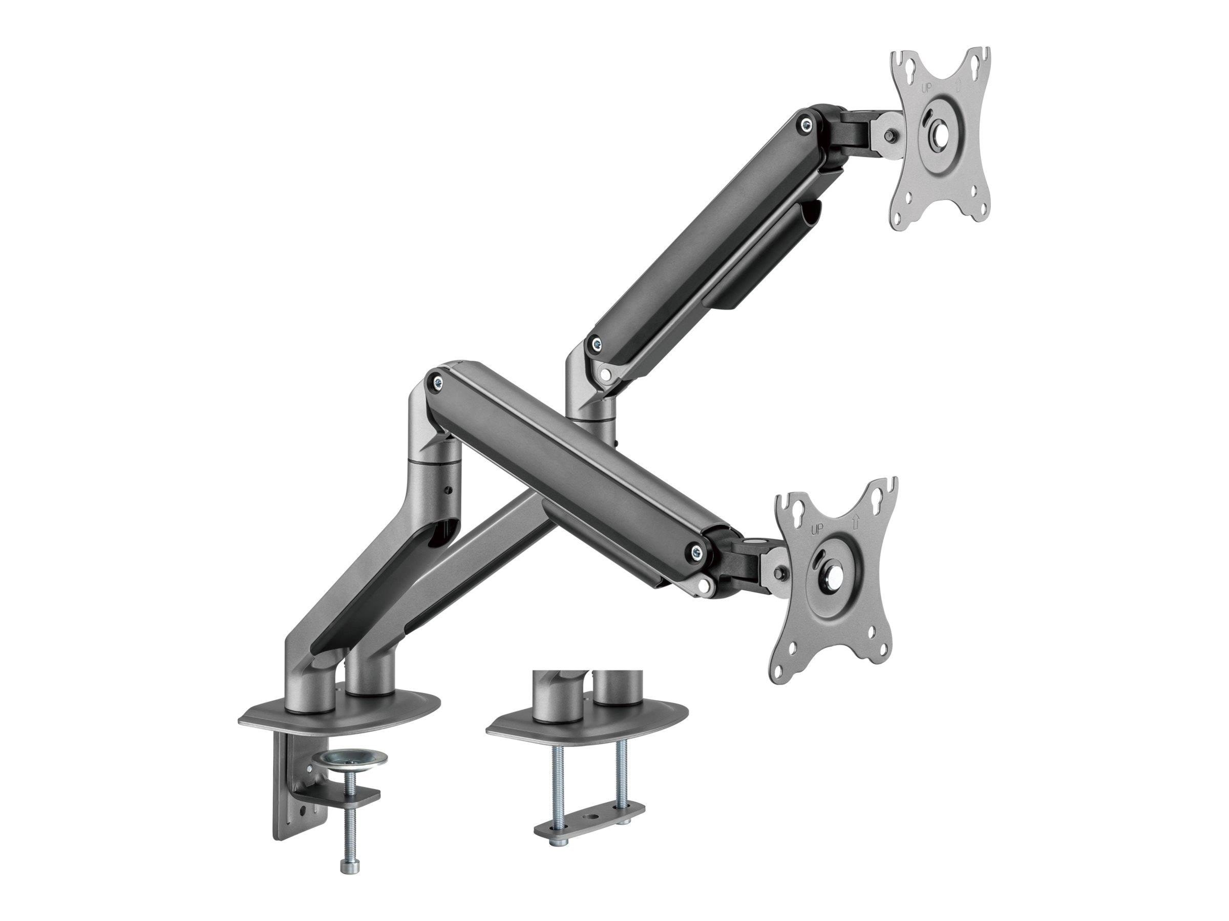 Gembird Monitor Arm - Adjustable arm 2-display 17"-32" Space Grey Skærmholder MA-DA2-05