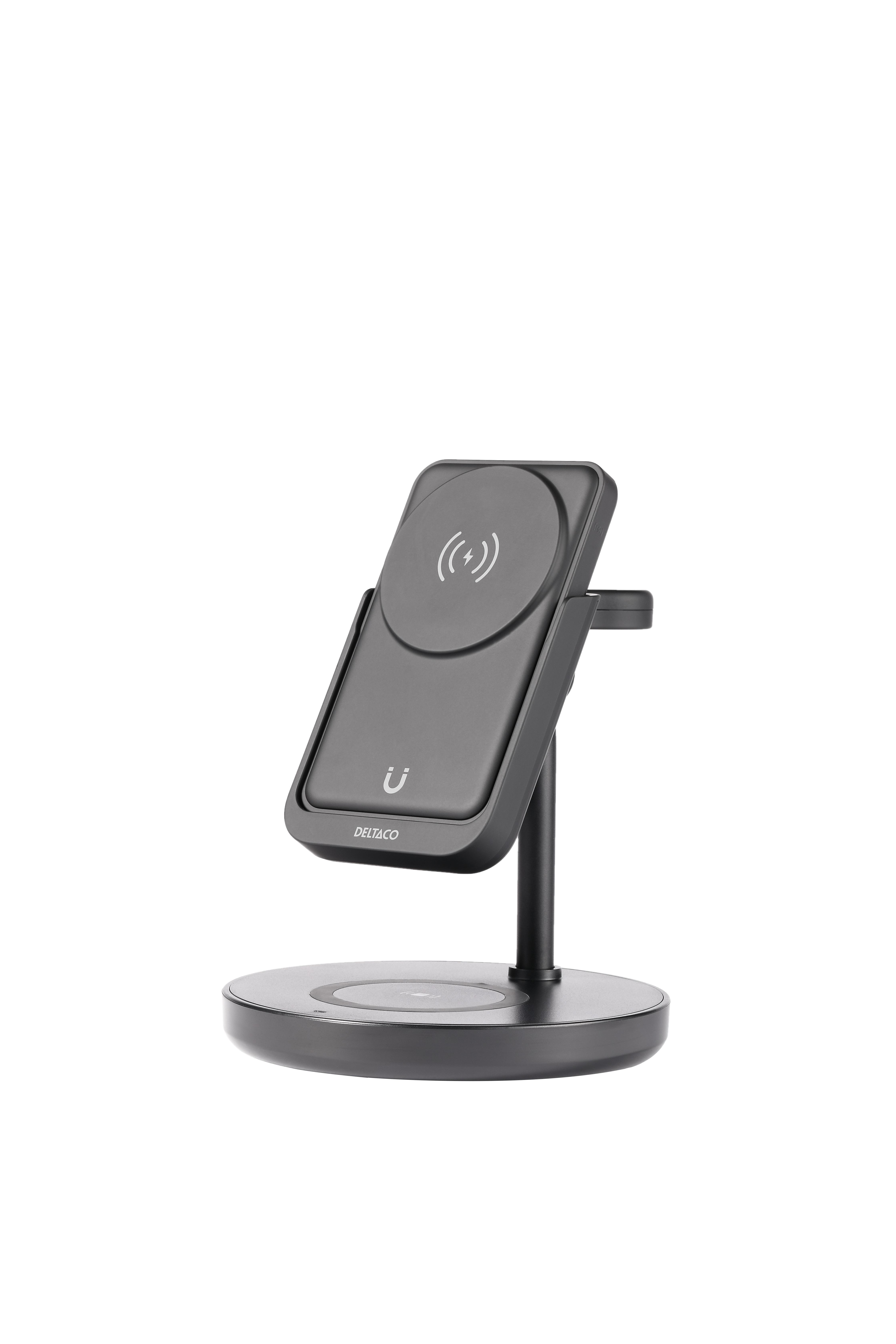 Deltaco QI-1045 - 3-in-1 magnetic wireless charger Mobil Oplader