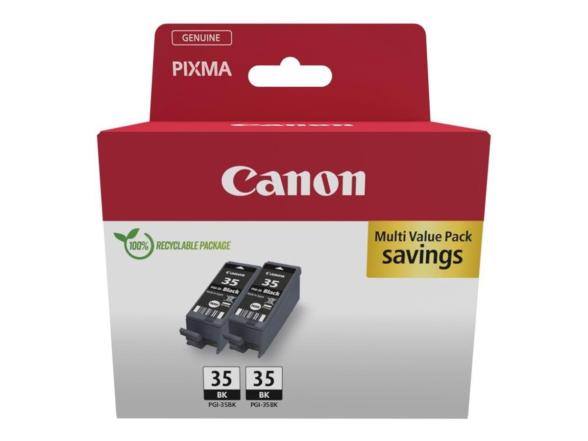 Canon PGI-35 / 1509B029 Black Twin Pack Printerpatron Og Toner Sort