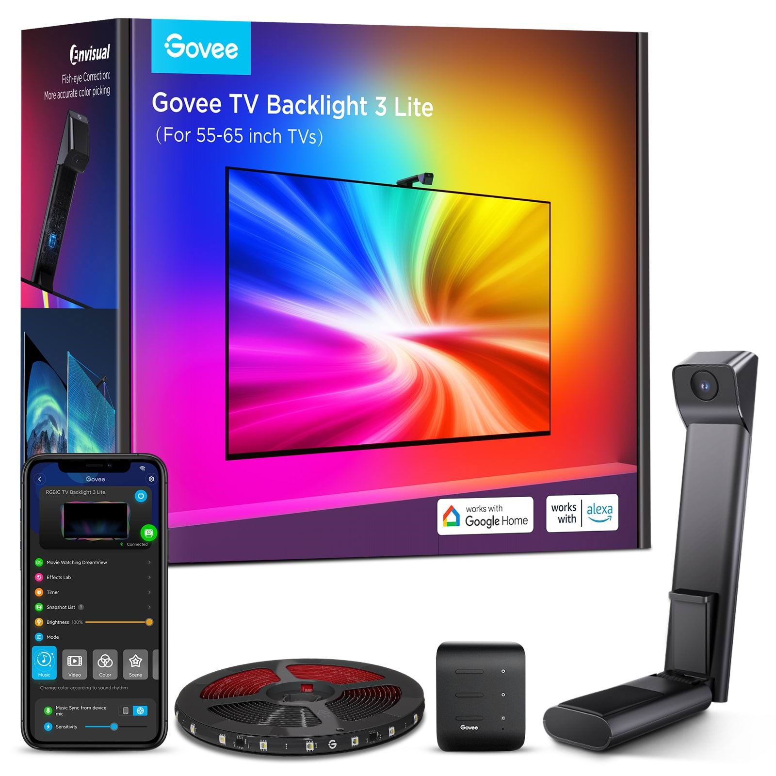 Govee TV Backlight 3 Lite (55-65 inch) Smart Home H60993D1