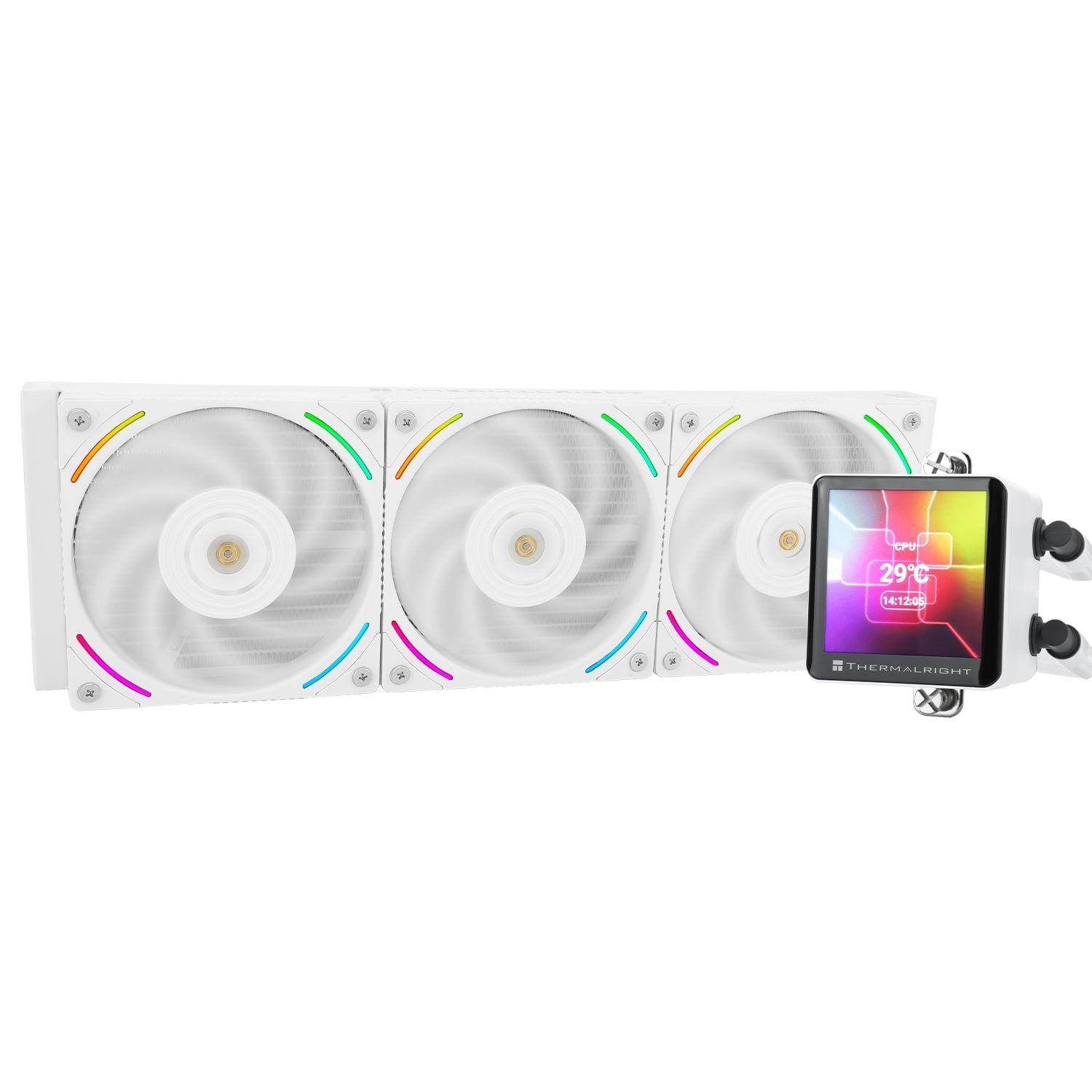 Thermalright Frozen Vision 360 White - CPU Vandkøling - Max 27 dBA Cpu Køler Hvid med RGB