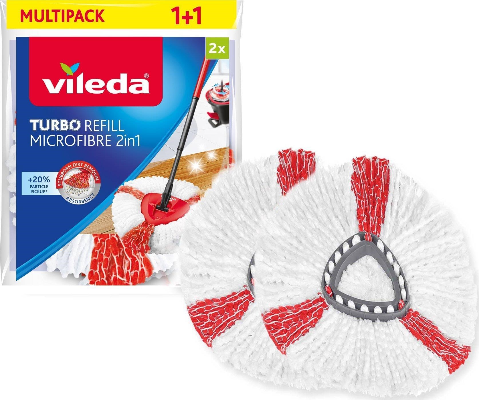Vileda TURBO 2-in-1 Rotary Mop Refill 2 pcs Rengøring 166142