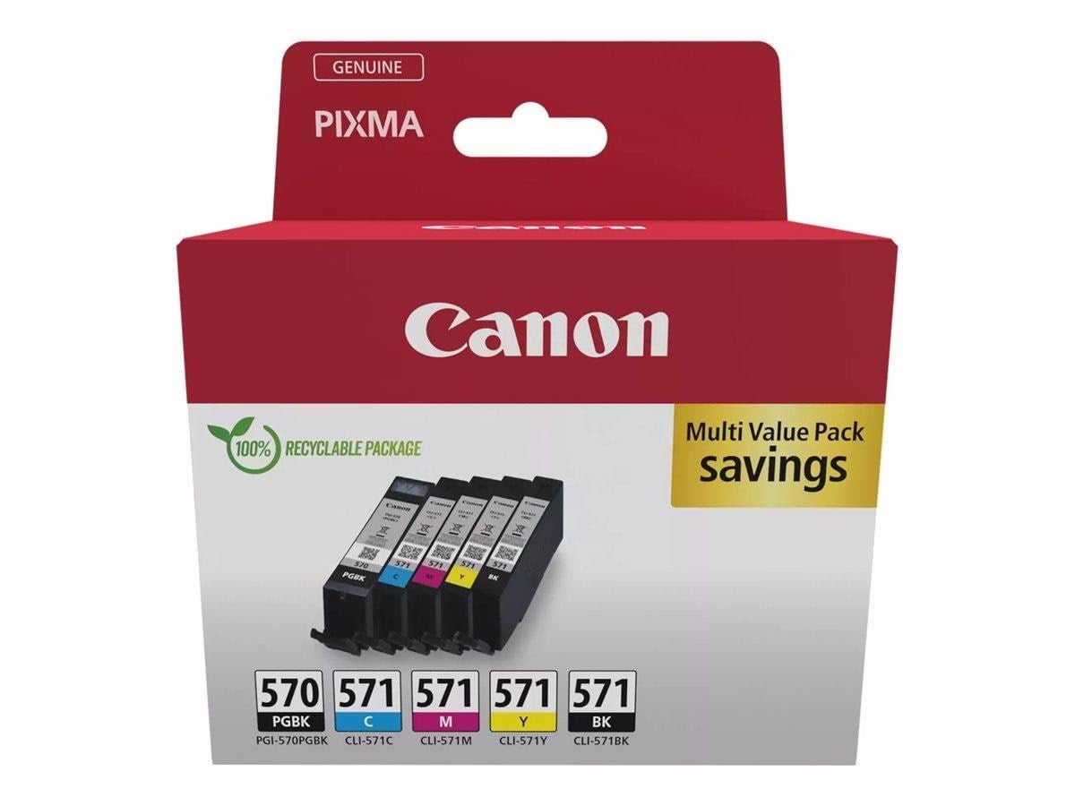 Canon PG-570/CLI-571 / 0372C006 Multi Pac Printerpatron Og Toner Cyan