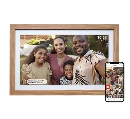 DENVER FRAMEO PFF-2162LW - Light Wood Digital Fotoramme
