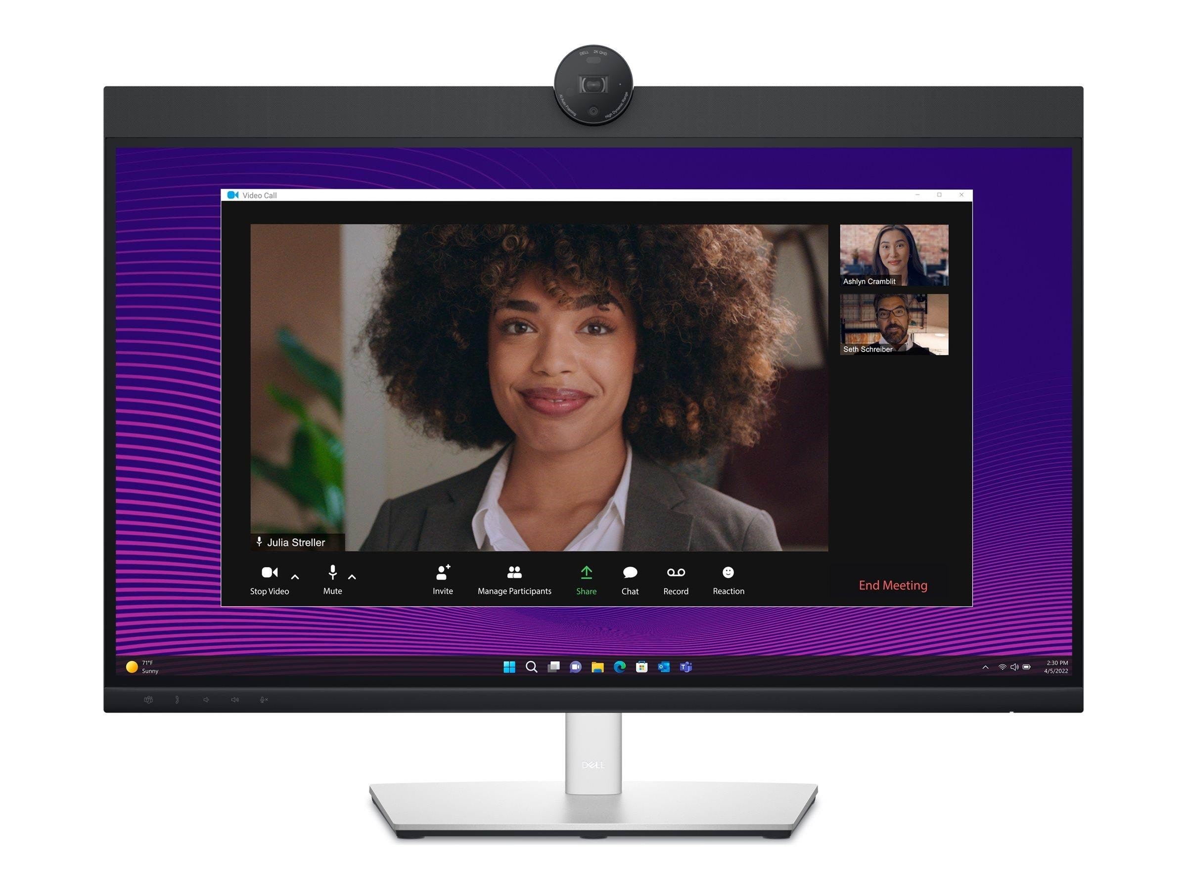 27" Dell P2724DEB - 2560x1440 (QHD) - 60Hz - IPS - 90W USB-C Computerskærm Black DELL-P2724DEB