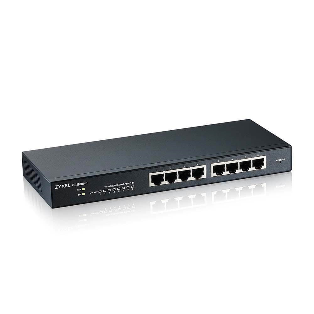ZyXEL GS1900-8-port GbE Smart Managed Switch Switch GS1900-8-EU0102F