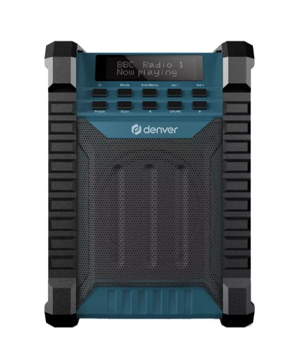 DENVER WRD-60 Workradio - DAB/FM & Bluetooth - 10 Watt - DAB+/FM Radio