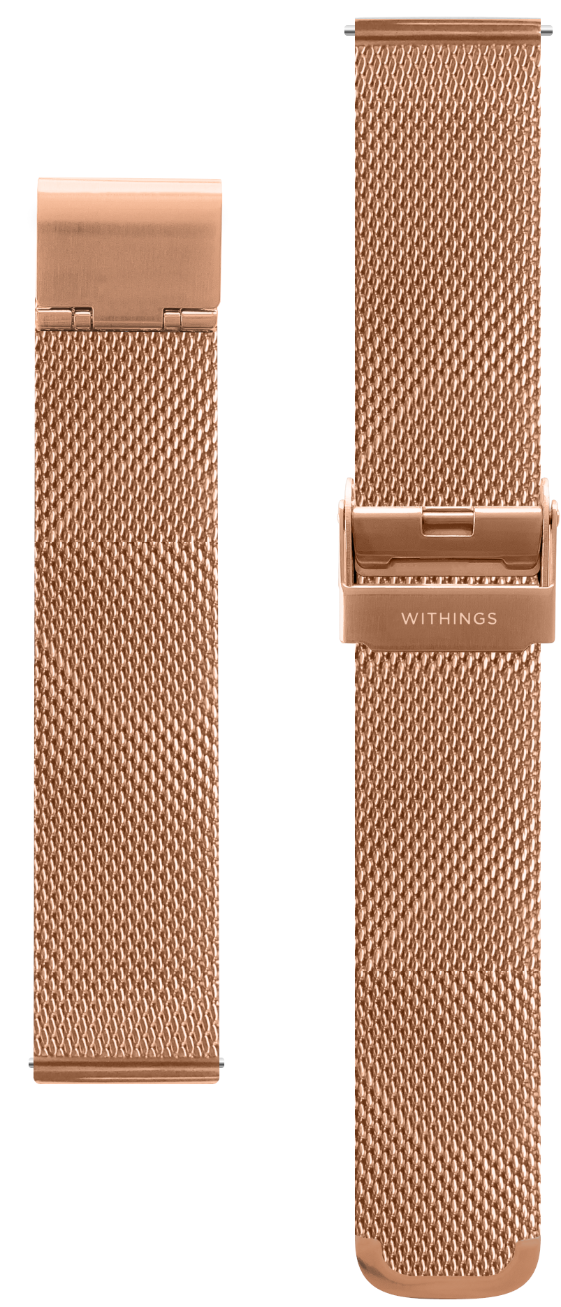 Withings Metal Wristband-Milanese-Rose Gold- 18 mm Smartwatch Pink 3700546704703