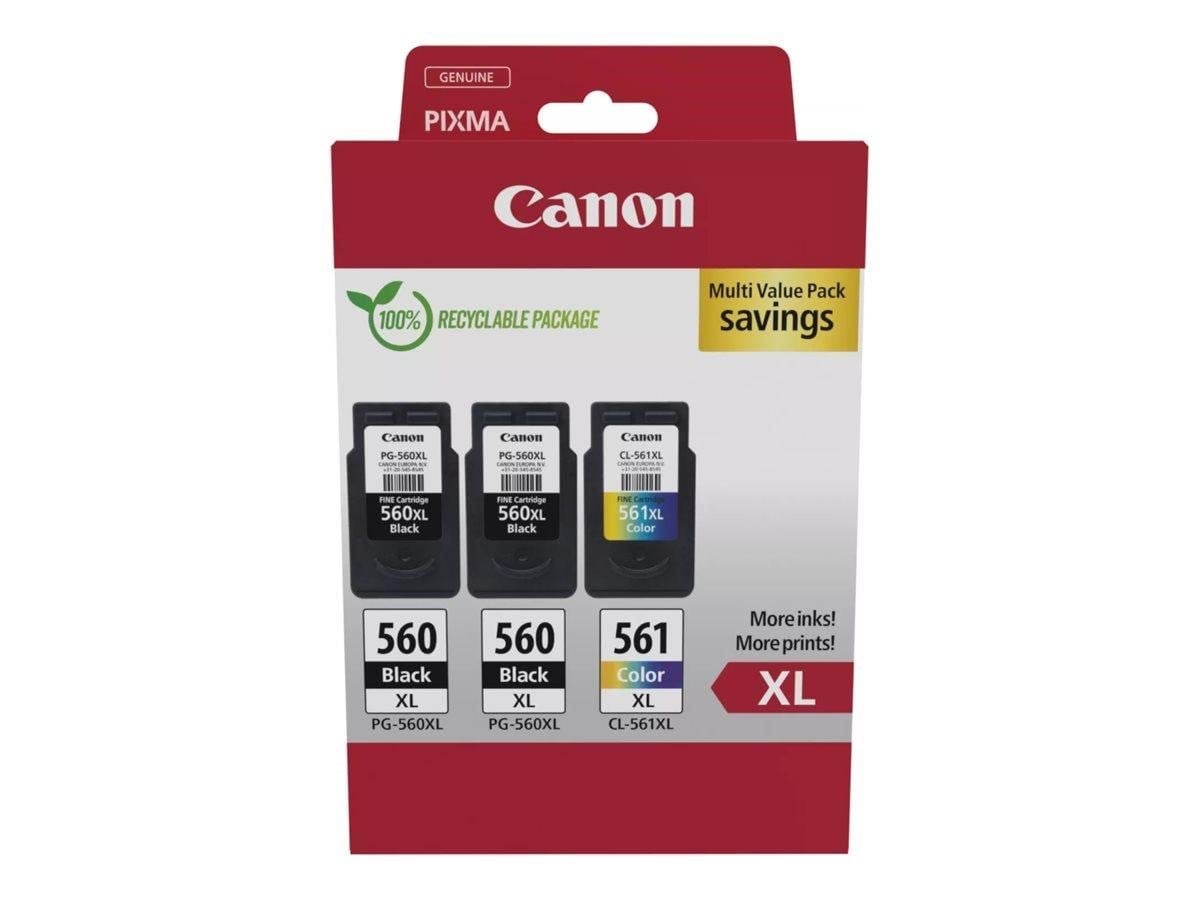Canon PG-560XLx2/CL-561XL / 3712C009 Hig Printerpatron Og Toner Cyan, Magenta, Gul