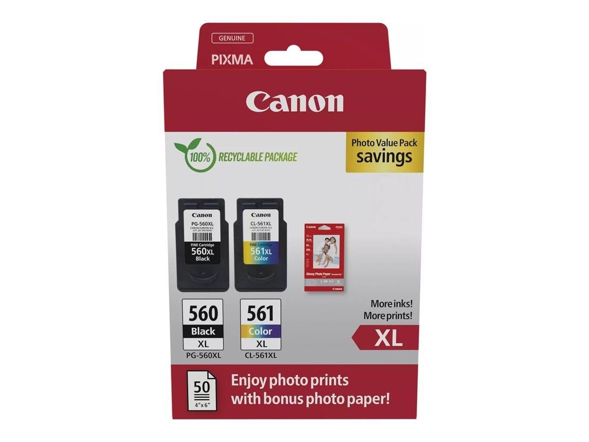 Canon PG-560XL/CL-561XL / 3712C008 High Value Pack Fotopapir