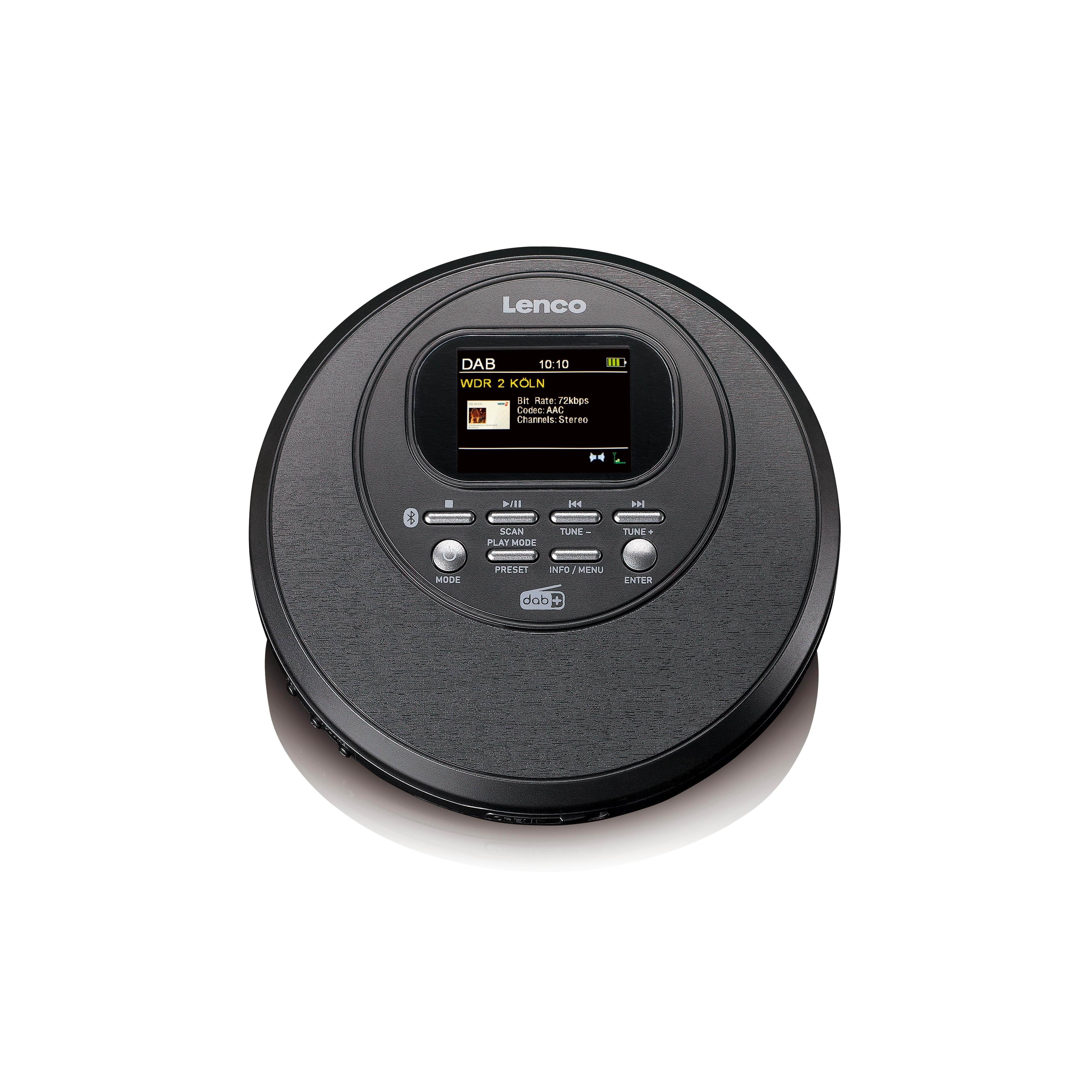 Lenco CD-500BK - Bluetooth Discman + FM/DAB+ Cd Afspiller