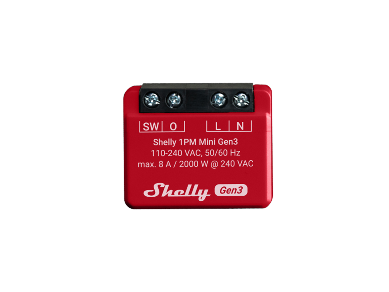 Shelly 1PM Mini (GEN 3) - WiFI relæ med effektmåling (230VAC). Smart Home Shelly_Plus_1PM_Mini_G3
