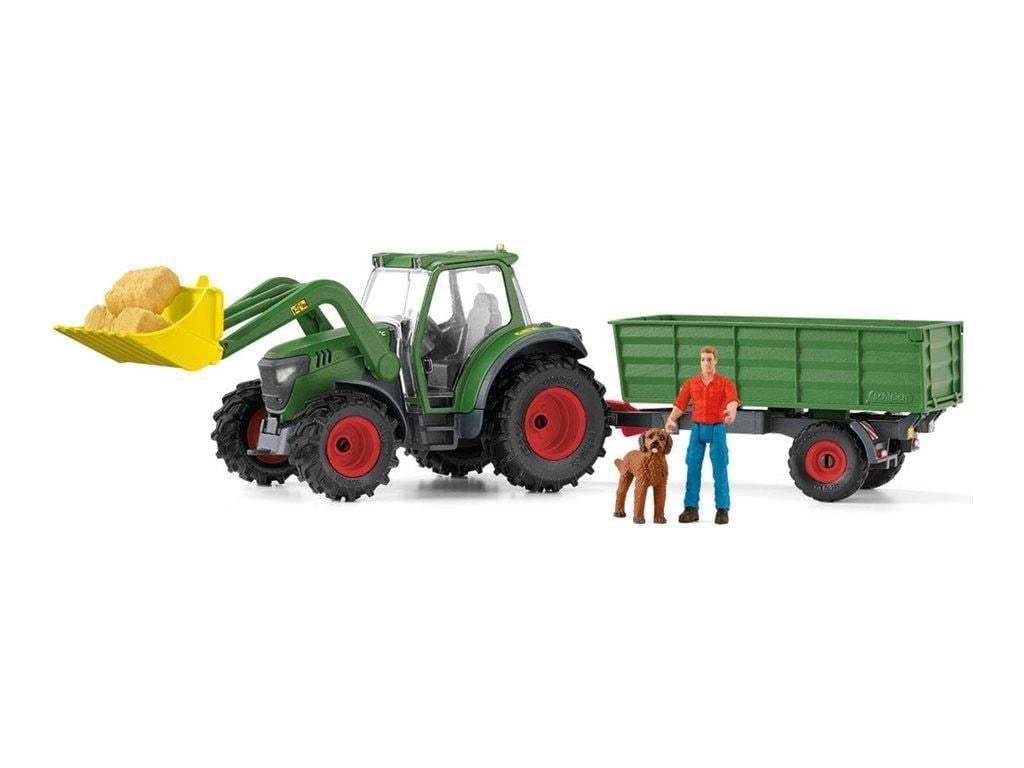 Schleich traktor med trailer Legetøj 42608