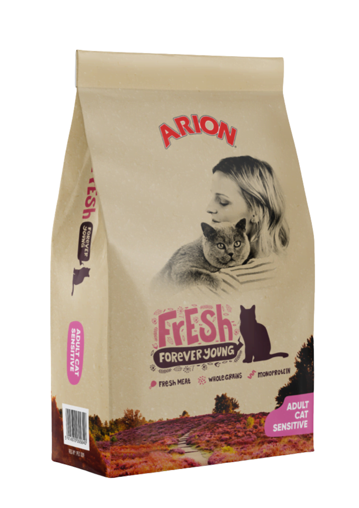 ARION Fresh Adult Cat Sensitive Dry Cat Food 12kg Katteudstyr 105585