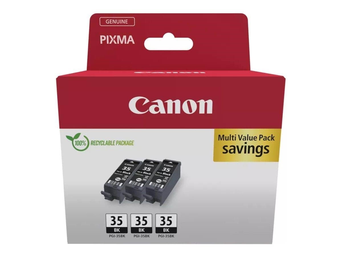 Canon PGI-35BK / 1509B028 Black Triple P Printerpatron Og Toner Sort