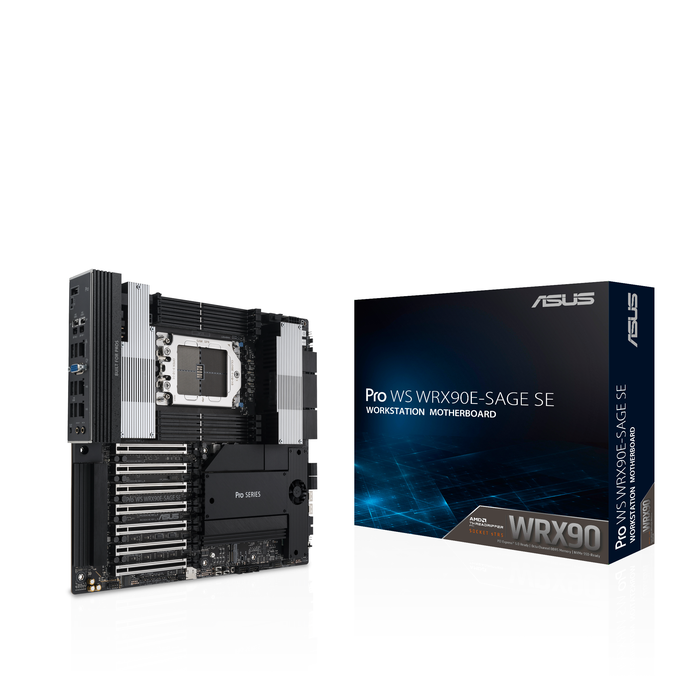 ASUS PRO WS WRX90E-SAGE SE Bundkort - AMD WRX90 - AMD sTR5 - DDR5 RAM - SSI (Server) Bundkort 90MB1FW0-M0EAY0