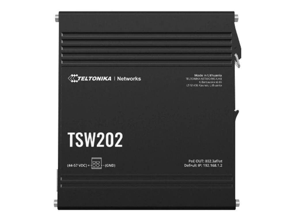 Teltonika TSW202 8-Port Managed POE+ Switch (8-Port PoE+ / 2 x SFP) Switch TSW202000000