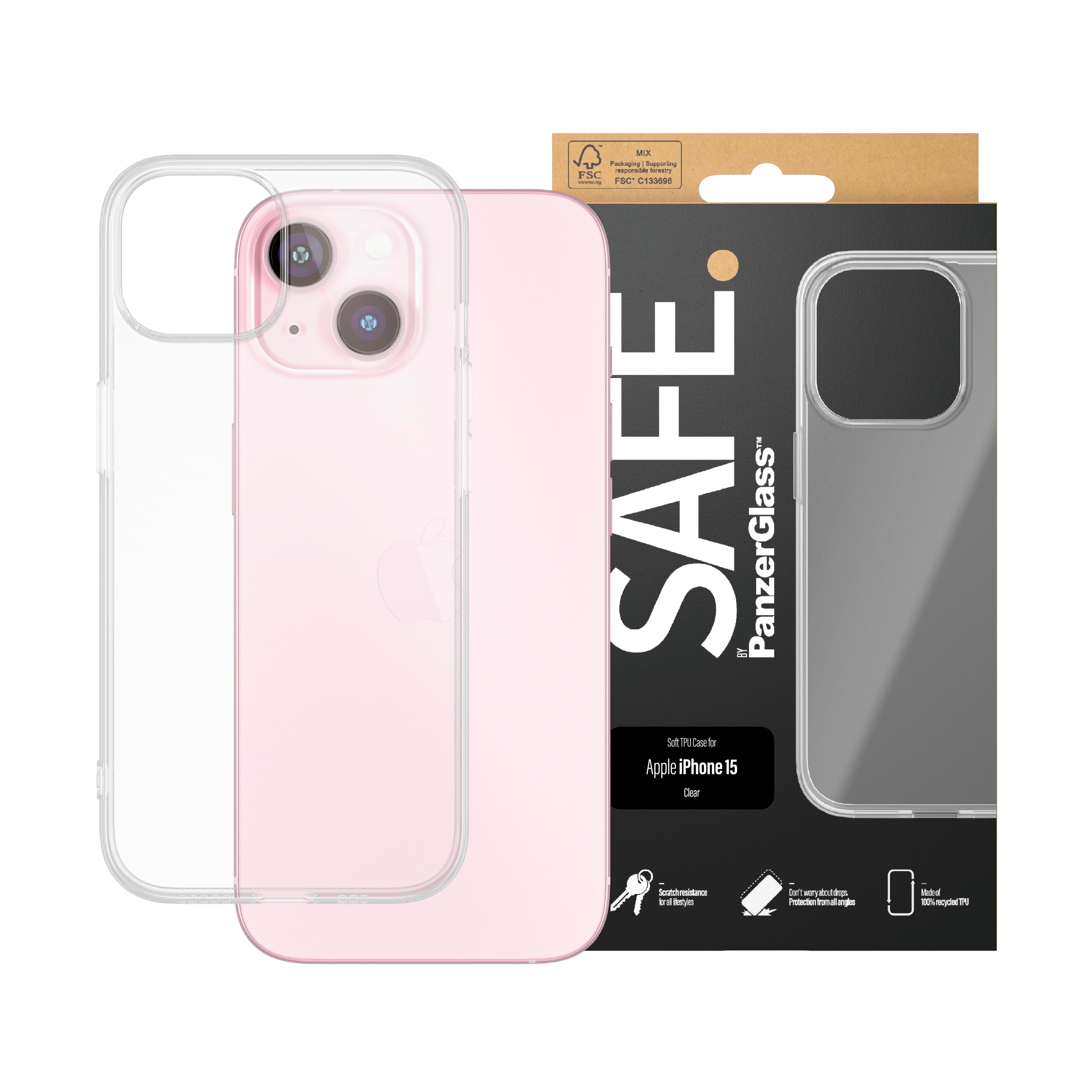 SAFE by PanzerGlass TPU Case iPhone 15 Mobilcover SAFE95538
