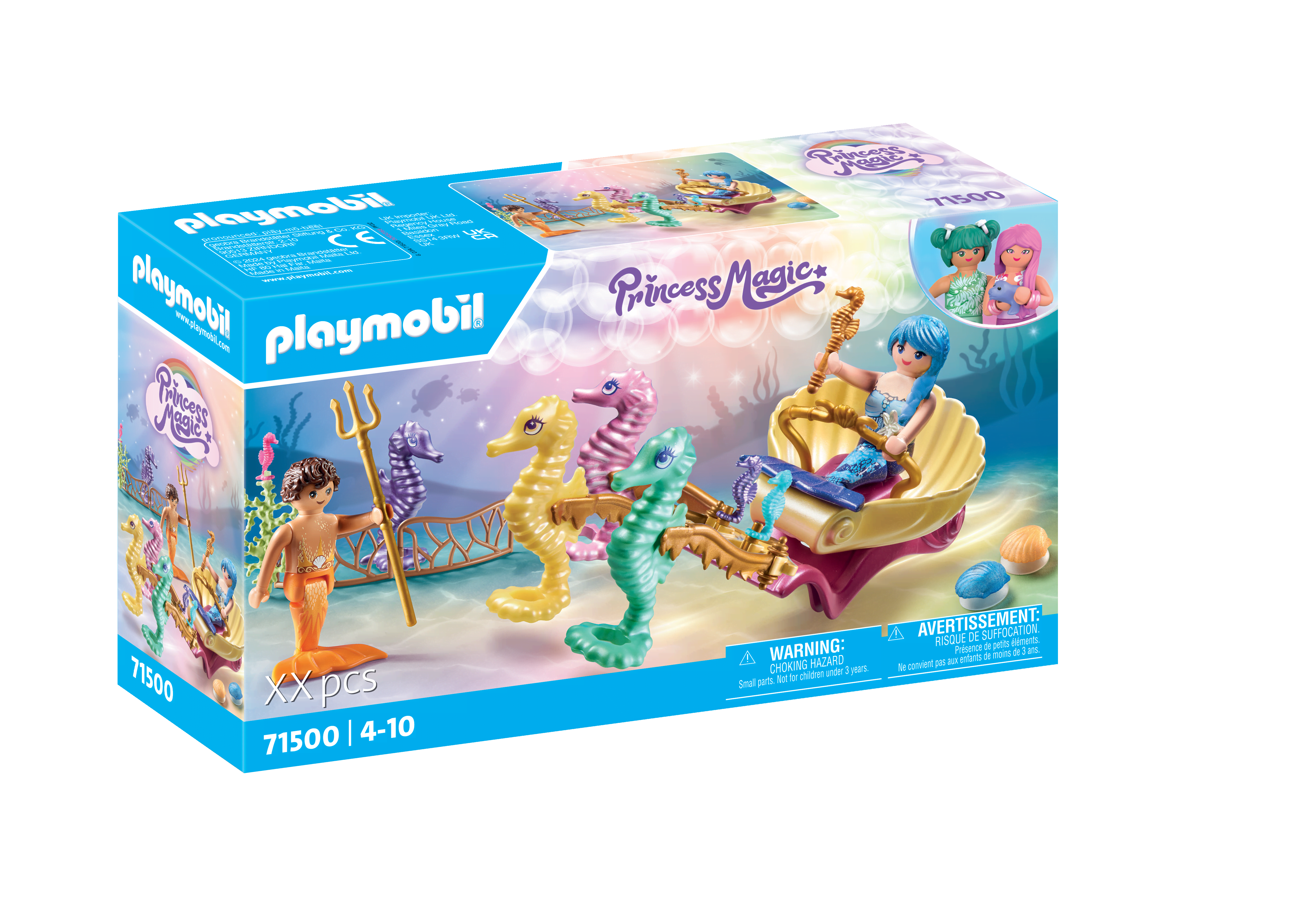 Playmobil Fantasi & Magi - Havfrue søhestekaret Playmobil 71500