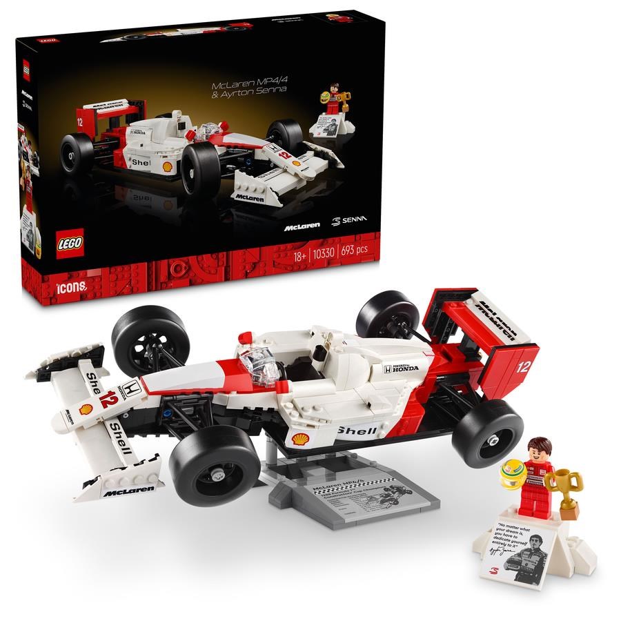 LEGO Icons 10330 McLaren MP4/4 og Ayrton Senna