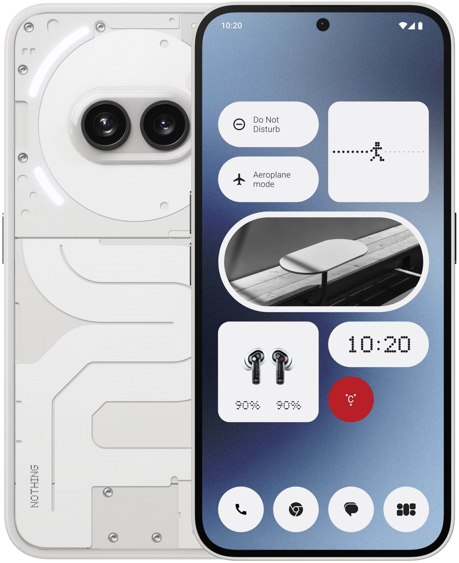Nothing Phone (2a) 128GB/8GB - White Mobiltelefon Hvid A10400065