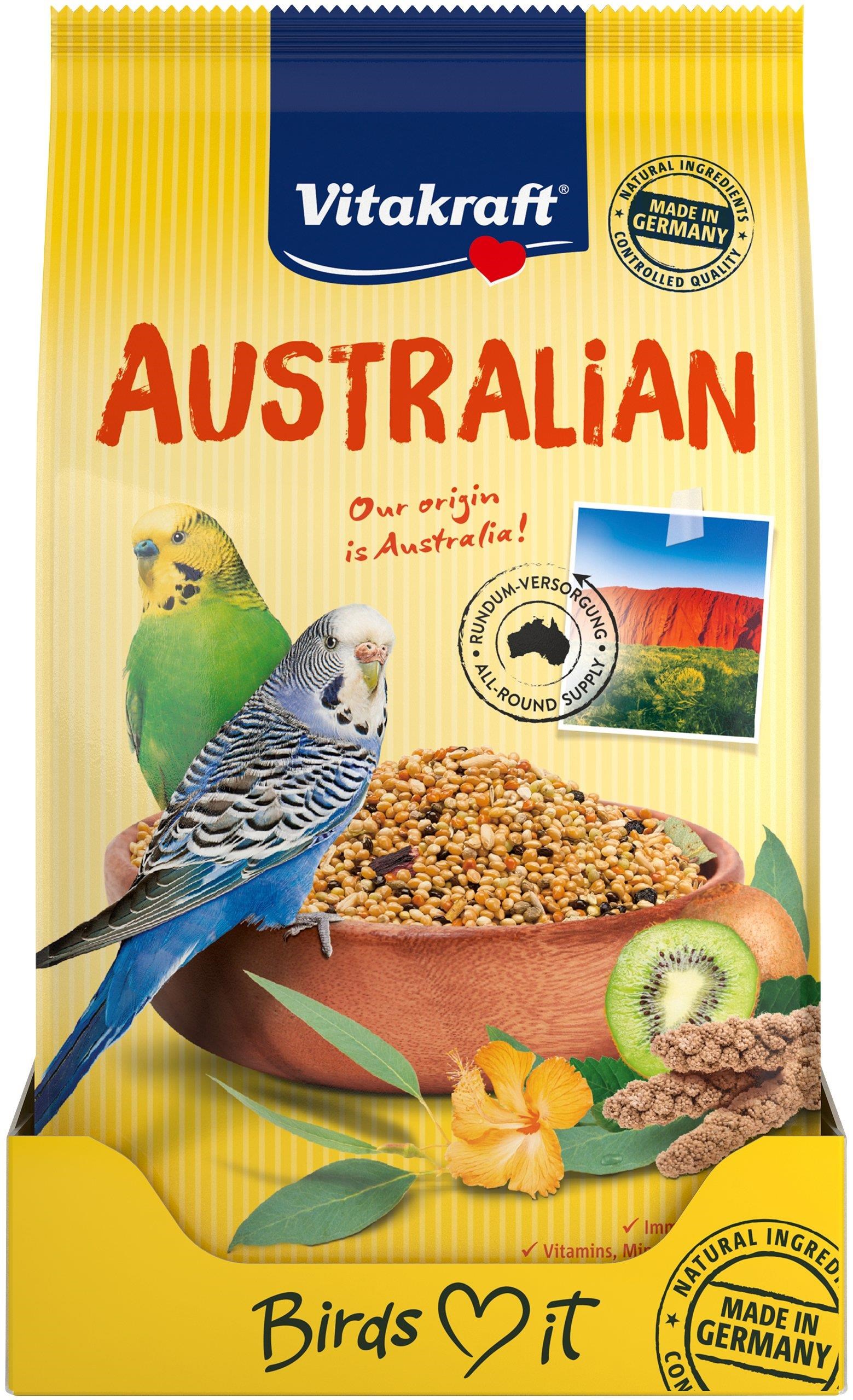 Vitakraft - Bird food AUSTRALIAN for budgies 800 gr Fuglefoder Snacks Vitaminer 16990