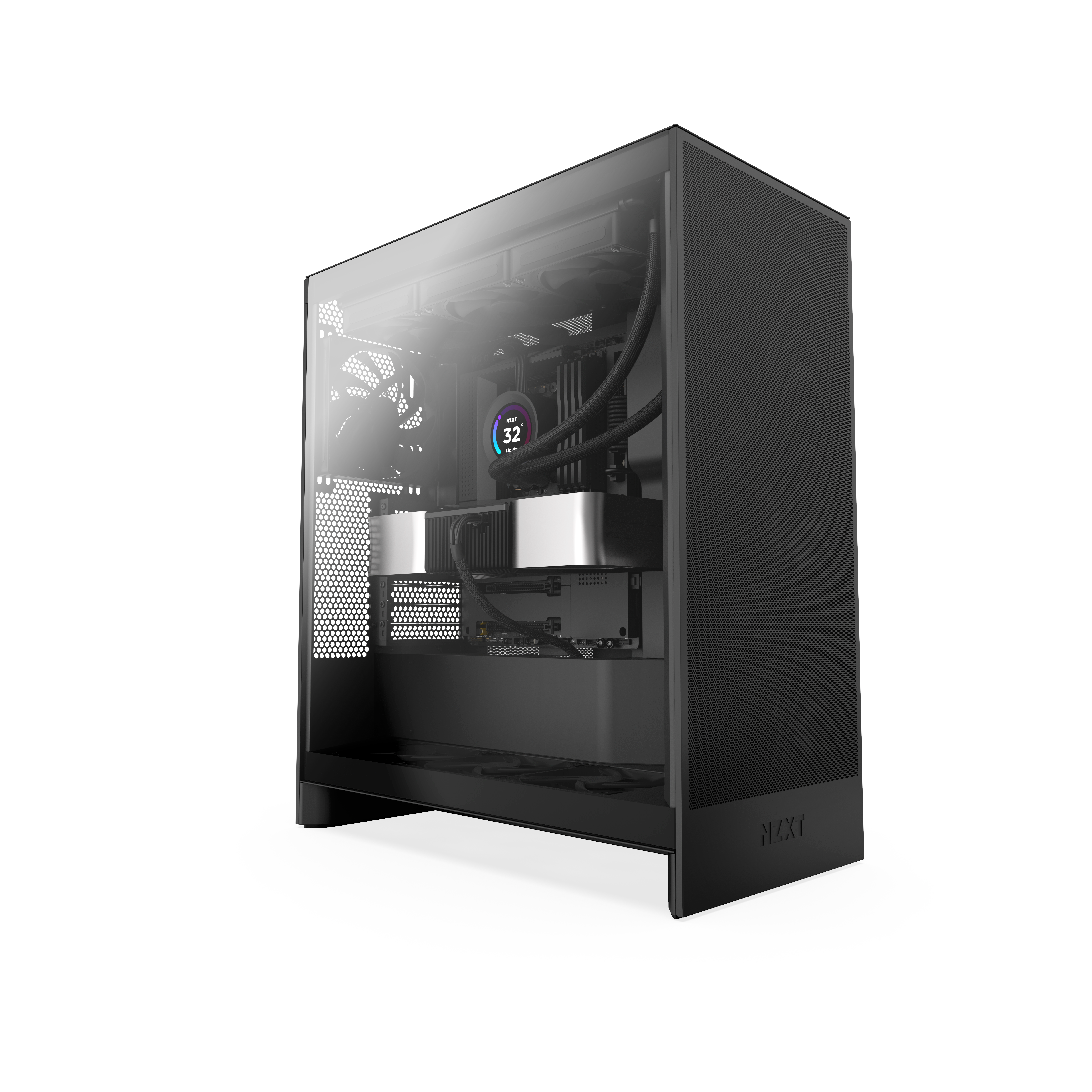 NZXT H7 Flow (2024) - All Black - Kabinet Kabinet CM-H72FB-01