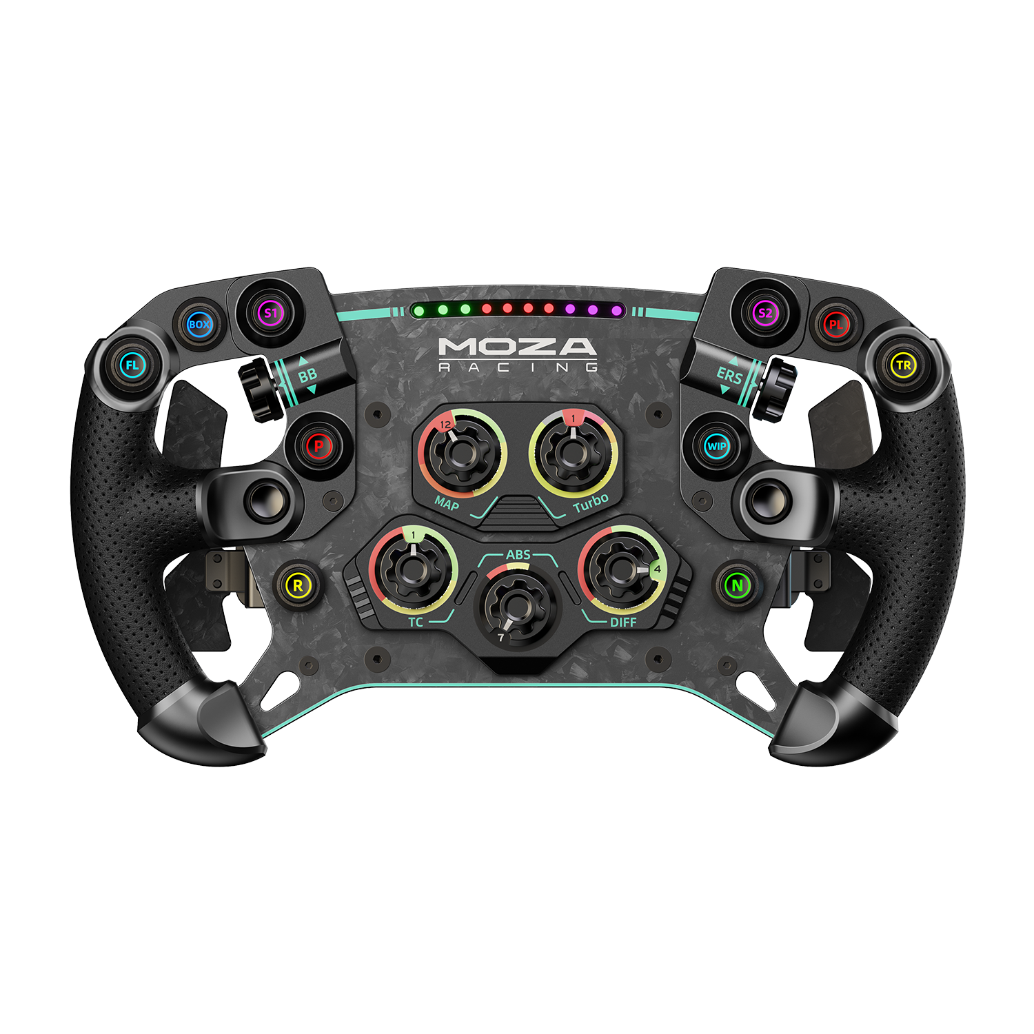 Moza Racing GS V2P Microfiber Leather GT steering wheel - Wired Wheel - PC Spil Tilbehør RS056