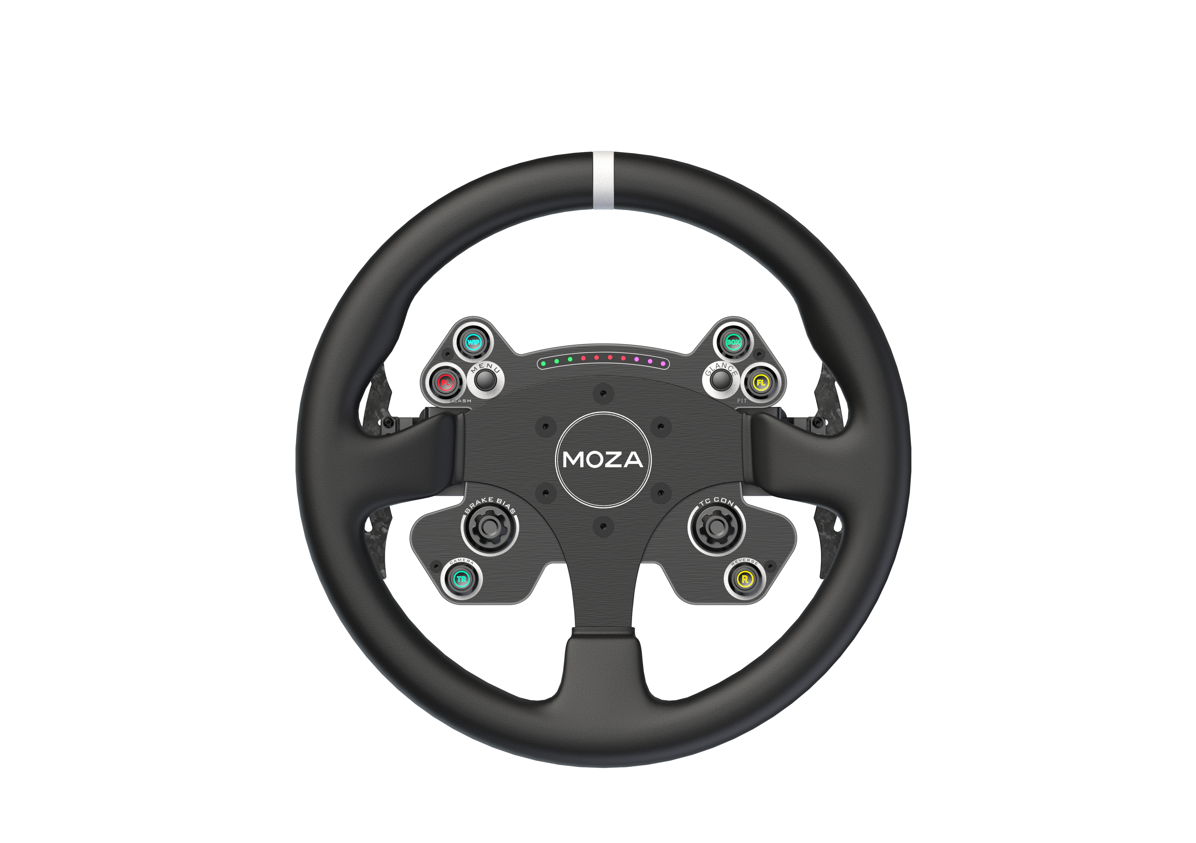 Moza Racing CS V2P Steering Wheel - Leather (33 cm) - Wired Wheel - PC