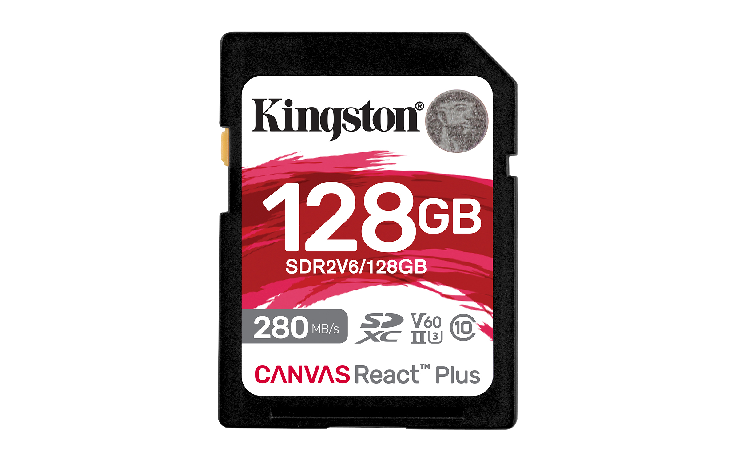 Kingston Canvas React Plus V60 SD - 280MB/s - 128GB Hukommelseskort SDR2V6/128GB