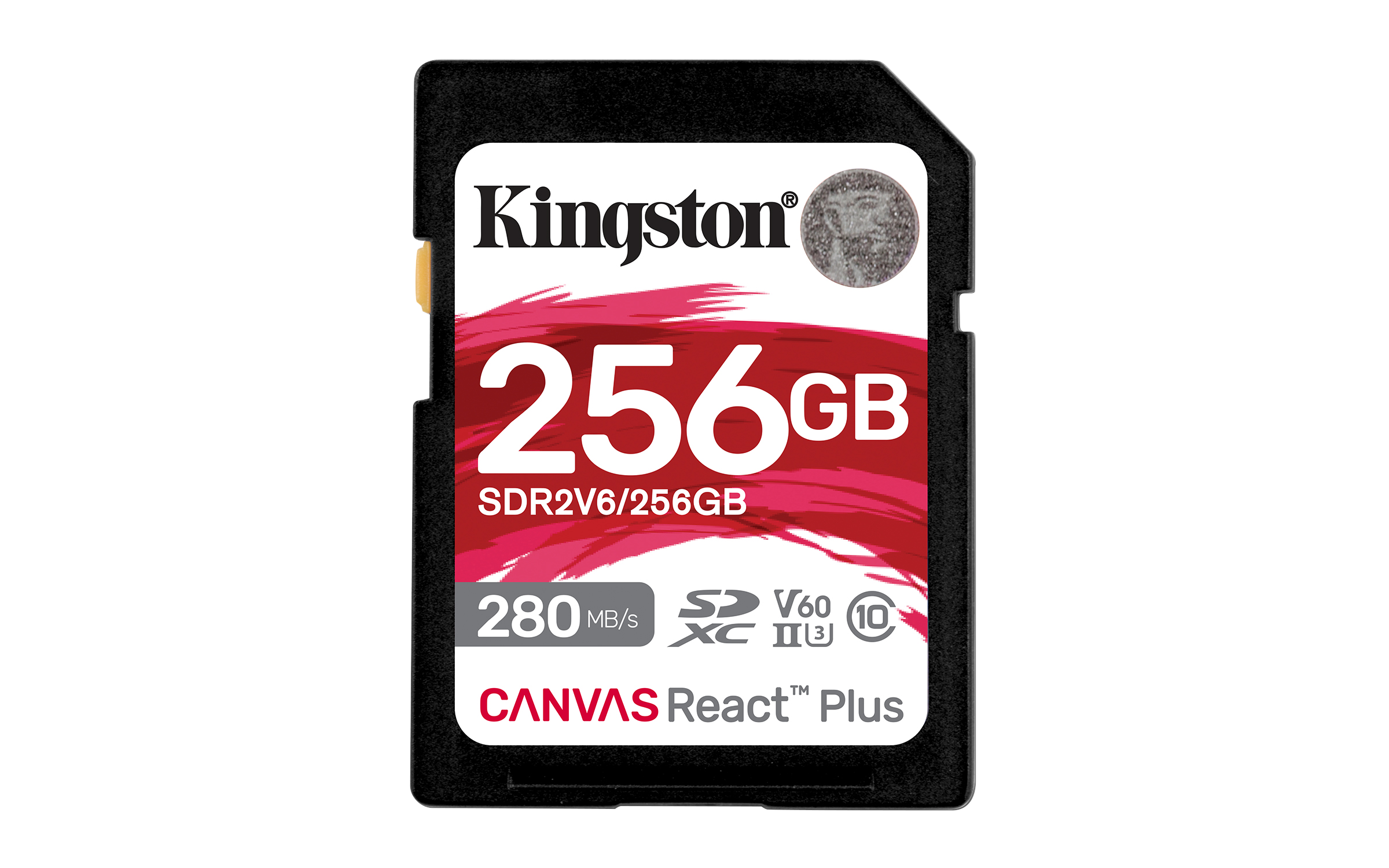 Kingston Canvas React Plus V60 SD - 280MB/s - 256GB Hukommelseskort SDR2V6/256GB